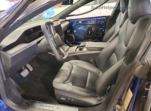 5YJSA1E51NF476833 2022 TESLA MODEL Blue Սալոնի դիմացի տեսք