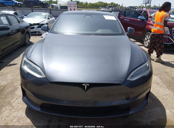 5YJSA1E54MF428192 2021 TESLA MODEL S Gray Առջևի վահանակի տեսք