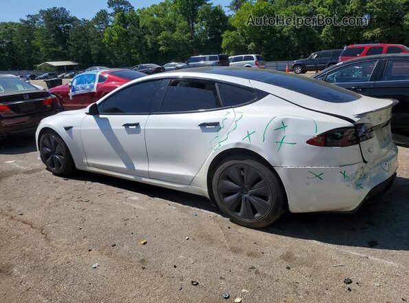 5YJSA1E55MF451349 2021 TESLA MODEL White Задня ліва чверть