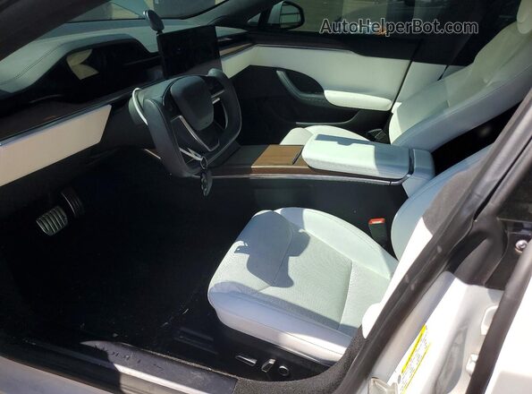5YJSA1E55MF451349 2021 TESLA MODEL White Вид салону спереду