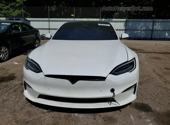 5YJSA1E55MF451349 2021 TESLA MODEL White Вид спереду