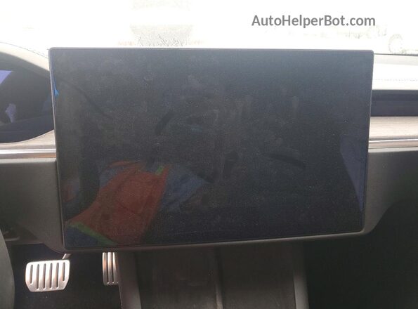 5YJSA1E55NF476205 2022 TESLA MODEL Blue Սարքավորումների վահանակի տեսք