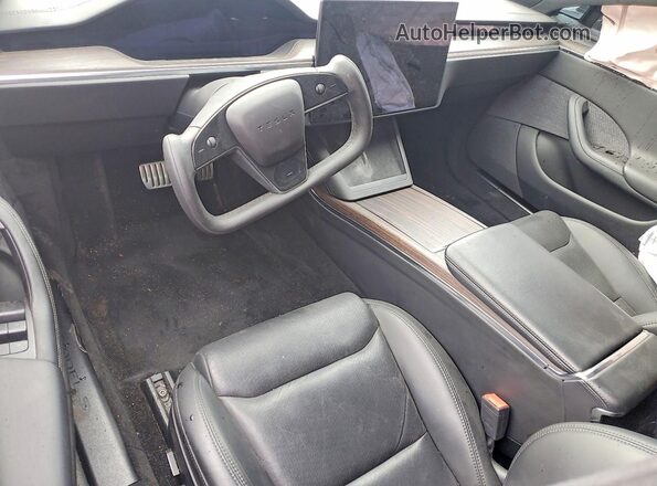 5YJSA1E55NF476205 2022 TESLA MODEL Blue Առջևի վահանակի տեսք
