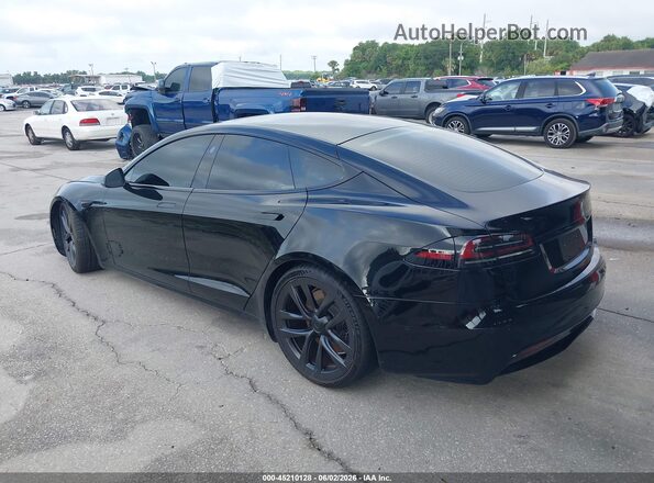 5YJSA1E55NF487821 2022 TESLA MODEL S Черный Задняя левая четверть