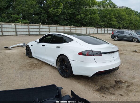 5YJSA1E56MF435452 2021 TESLA MODEL S White Հետևի ձախ