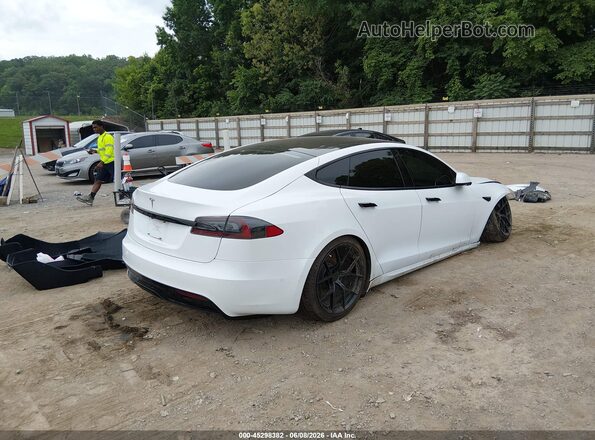 5YJSA1E56MF435452 2021 TESLA MODEL S White Հետևի աջ