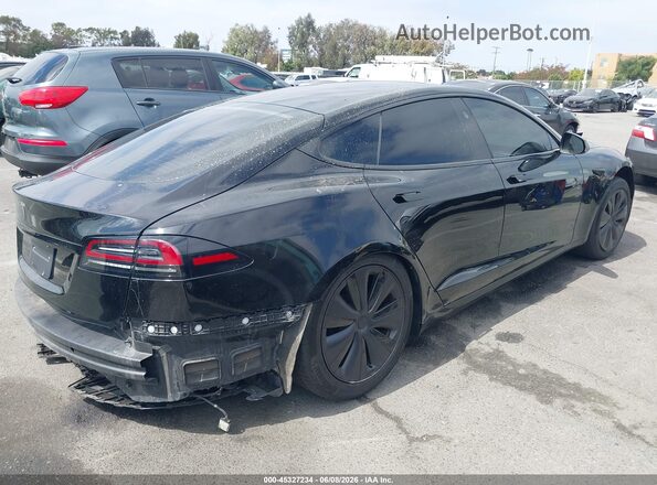 5YJSA1E58NF487344 2022 TESLA MODEL S Black Հետևի աջ