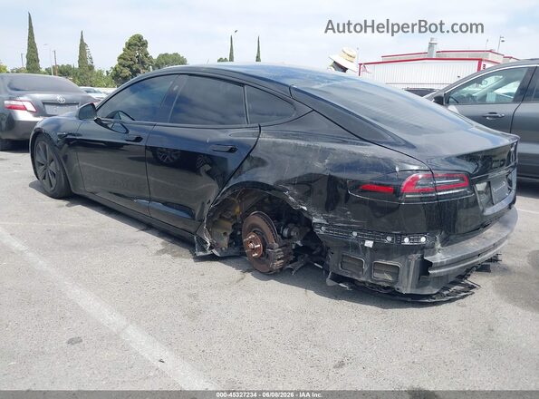 5YJSA1E58NF487344 2022 TESLA MODEL S Black Հետևի ձախ