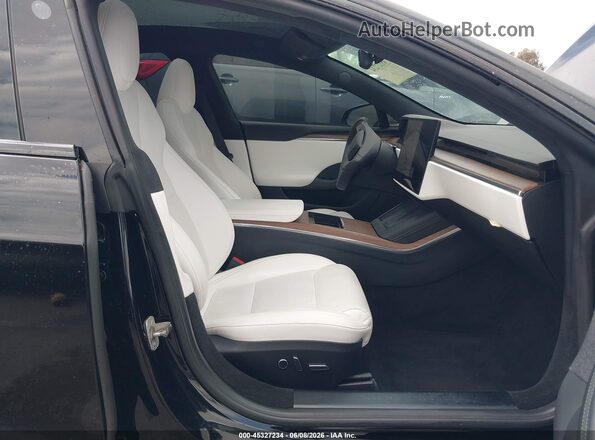 5YJSA1E58NF487344 2022 TESLA MODEL S Black Սալոնի դիմացի տեսք