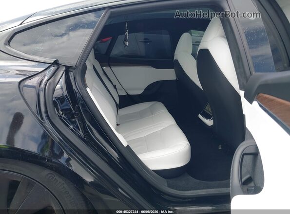5YJSA1E58NF487344 2022 TESLA MODEL S Black VIN կոդի պիտակի տեսք