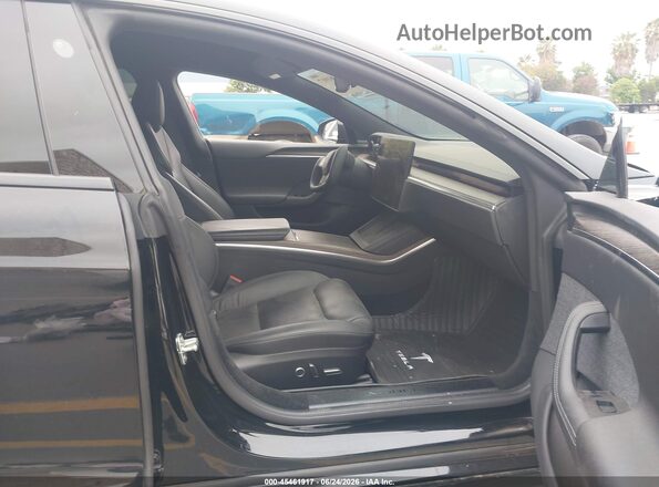 5YJSA1E5XNF471629 2022 TESLA MODEL S Black Widok wnętrza z przodu