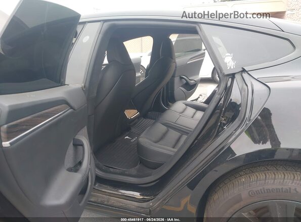 5YJSA1E5XNF471629 2022 TESLA MODEL S Black Widok naklejki z numerem VIN