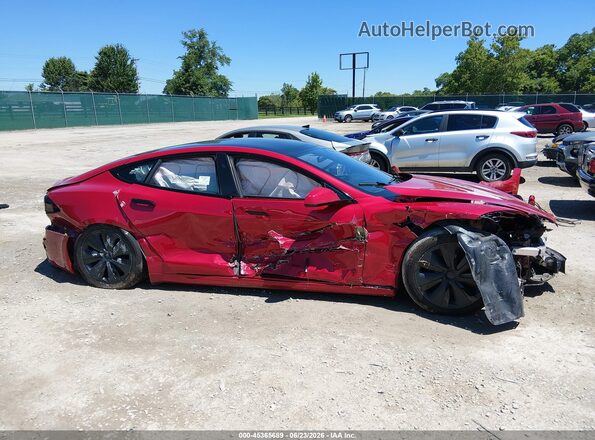 5YJSA1E5XPF499448 2023 TESLA MODEL S Red Սալոնի հետևի տեսք