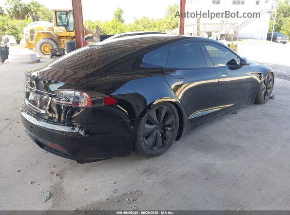 5YJSA1E63MF448992 2021 TESLA MODEL S Black Задня права чверть