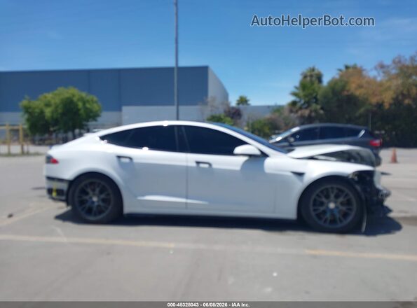 5YJSA1E65MF447262 2021 TESLA MODEL S Белый Панорамный вид салона 360°