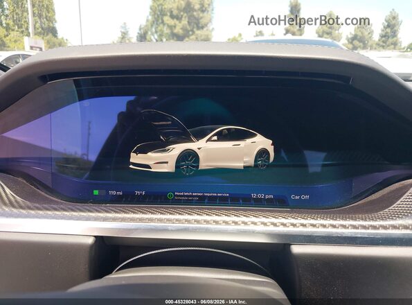 5YJSA1E65MF447262 2021 TESLA MODEL S Белый Вид задних сидений