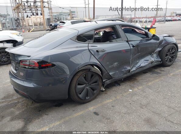 5YJSA1E66NF478229 2022 TESLA MODEL S Черный Задняя правая четверть
