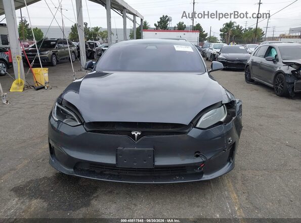 5YJSA1E66NF478229 2022 TESLA MODEL S Черный Вид сзади