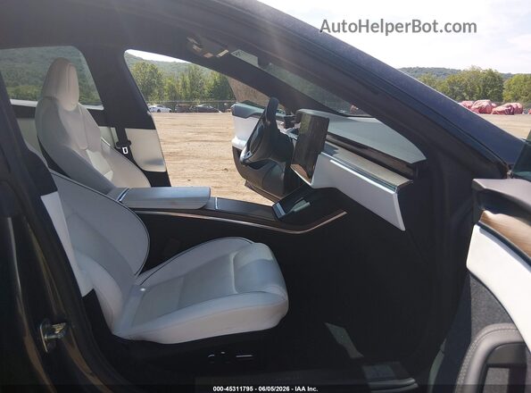 5YJSA1E68MF433694 2021 TESLA MODEL S Gray Սալոնի դիմացի տեսք