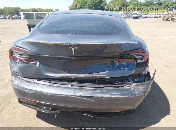 5YJSA1E68MF433694 2021 TESLA MODEL S Gray Դիմացի տեսք