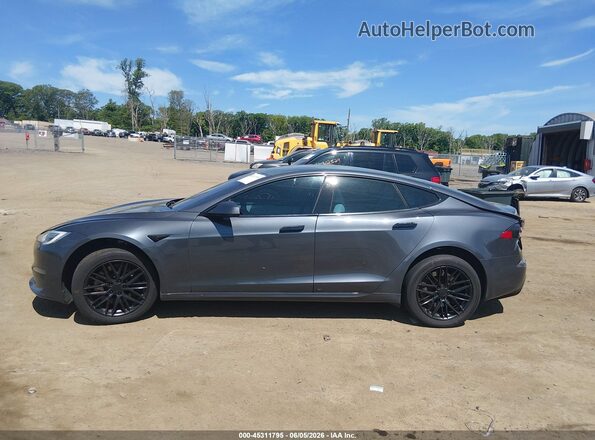 5YJSA1E68MF433694 2021 TESLA MODEL S Gray Սալոնի 360 աստիճան տեսք