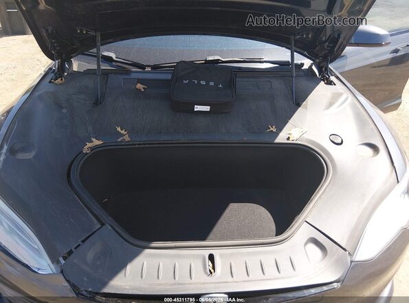 5YJSA1E68MF433694 2021 TESLA MODEL S Gray Հետևի տեսք