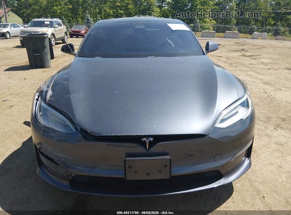5YJSA1E68MF433694 2021 TESLA MODEL S Gray Սարքավորումների վահանակի տեսք