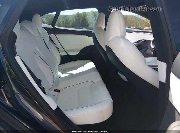 5YJSA1E68MF433694 2021 TESLA MODEL S Gray VIN կոդի պիտակի տեսք
