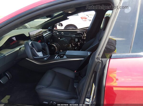 5YJSA1E68MF452083 2021 TESLA MODEL S Red Widok wnętrza z przodu