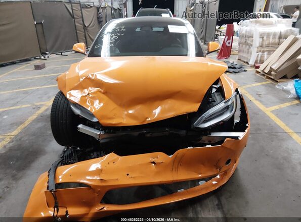5YJSA1E69MF448785 2021 TESLA MODEL S Orange წინა პანელის ხედი