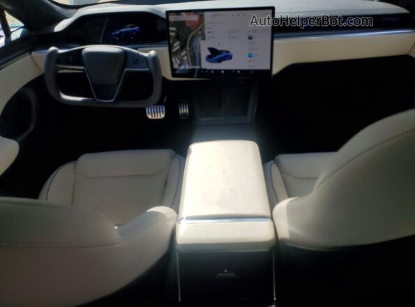 5YJSA1E69NF487121 2022 TESLA MODEL Black Առջևի վահանակի տեսք