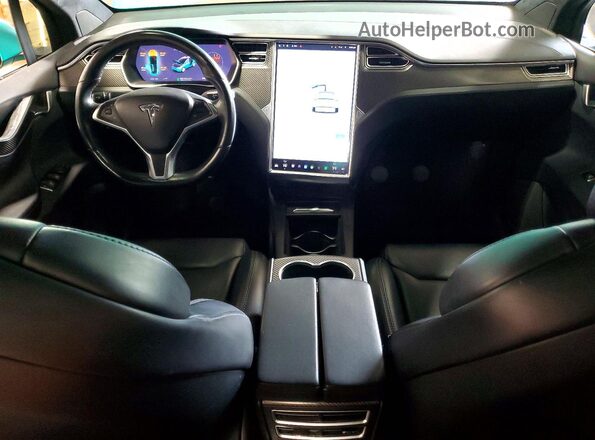 5YJXCAE22JF087151 2018 TESLA MODEL Blue Widok deski rozdzielczej