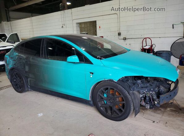 5YJXCAE22JF087151 2018 TESLA MODEL Blue Przód prawy