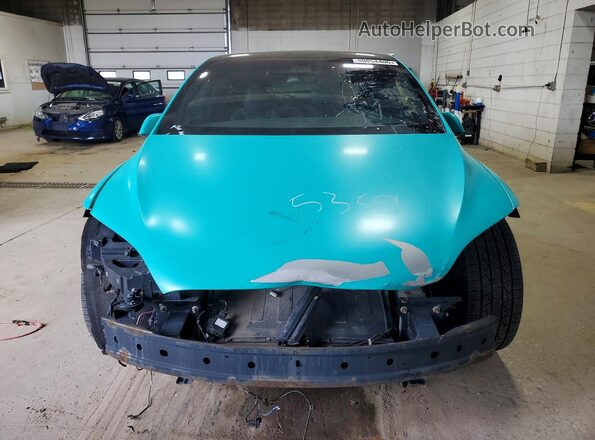 5YJXCAE22JF087151 2018 TESLA MODEL Blue Widok z przodu