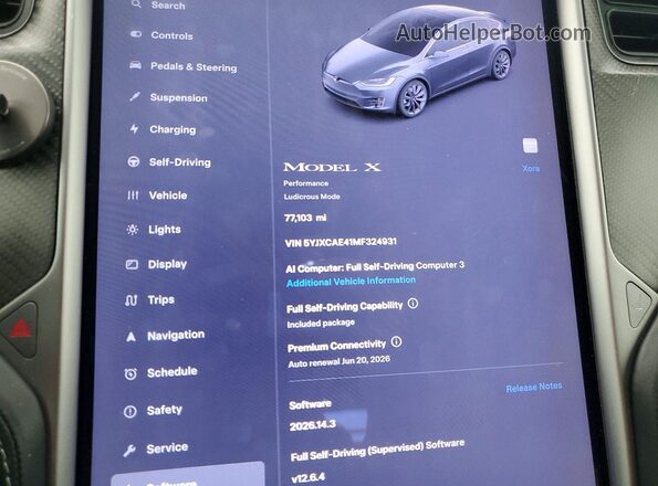5YJXCAE41MF324931 2021 TESLA MODEL Gray Instrument cluster view