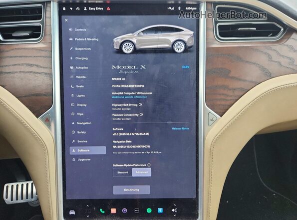 5YJXCAE47GFS00618 2016 TESLA MODEL Brown 