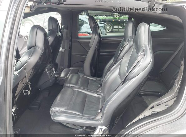5YJXCAE49GF020346 2016 TESLA MODEL X Gray Widok naklejki z numerem VIN