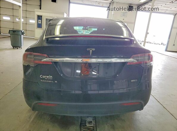 5YJXCBE20GF008395 2016 TESLA MODEL Black Widok z tyłu