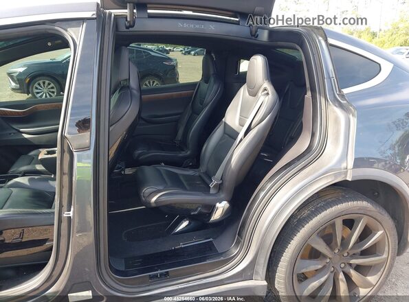 5YJXCBE23GF020444 2016 TESLA MODEL X Gray VIN կոդի պիտակի տեսք