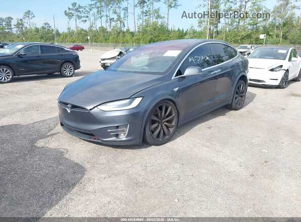 5YJXCBE23GF020444 2016 TESLA MODEL X Gray Առջևի ձախ երեք քառորդ տեսարան