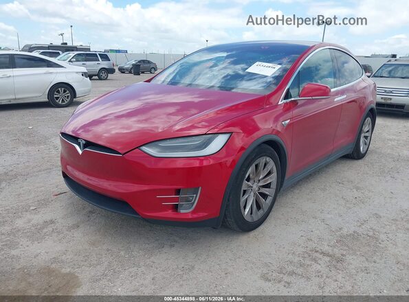 5YJXCBE24GF006312 2016 TESLA MODEL X Red Front left