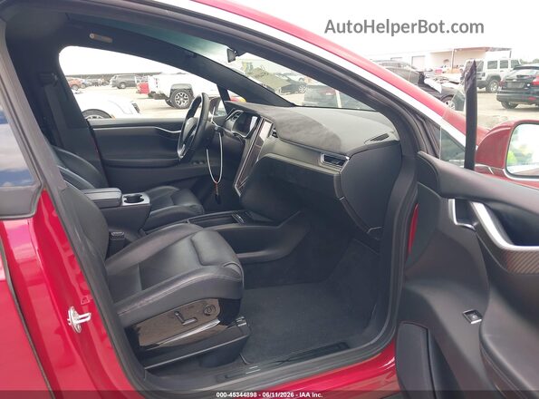 5YJXCBE24GF006312 2016 TESLA MODEL X Red Front interior view
