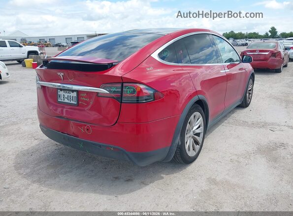5YJXCBE24GF006312 2016 TESLA MODEL X Red Rear right