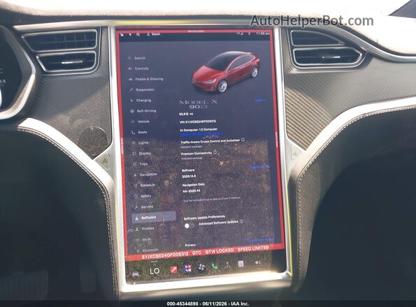 5YJXCBE24GF006312 2016 TESLA MODEL X Red 