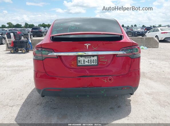 5YJXCBE24GF006312 2016 TESLA MODEL X Red Front view