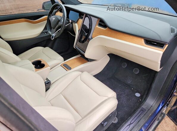 5YJXCBE24KF203263 2019 TESLA MODEL Синий Вид панели приборов