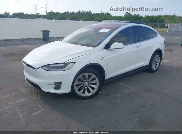 5YJXCBE26GF021247 2016 TESLA MODEL X White Առջևի ձախ երեք քառորդ տեսարան