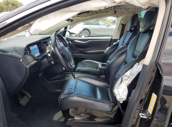 5YJXCBE27GF008717 2016 TESLA MODEL Black Front interior view