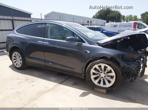5YJXCBE28HF048256 2017 TESLA MODEL X Серый Панорамный вид салона 360°