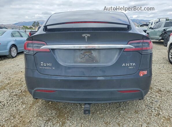 5YJXCBE29GF017175 2016 TESLA MODEL Gray Rear view
